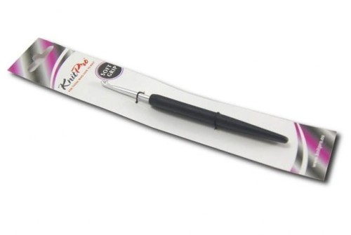 KnitPro - szydełko aluminiowe srebrne z rączką