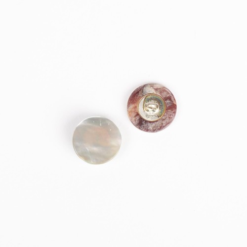 Guzik 523 biały Mother-of-pearl (15mm)